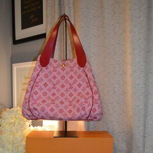 Louis Vuitton Red Canvas Cabas Limited Edition Ipanema GM Bag